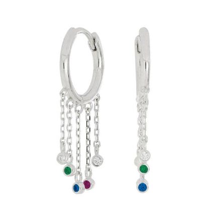 Øreringer i rhodinert sølv creol GIANOR, 30mm - 345264 Øreringer i rhodinert sølv creol GIANOR, 30mm - 345264