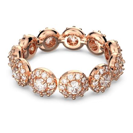 Swarovski Constella ring Round cut, Pavé, White, Rose gold-tone plated -5636274 Swarovski Constella ring Round cut, Pavé, White, Rose gold-tone plated -5636274