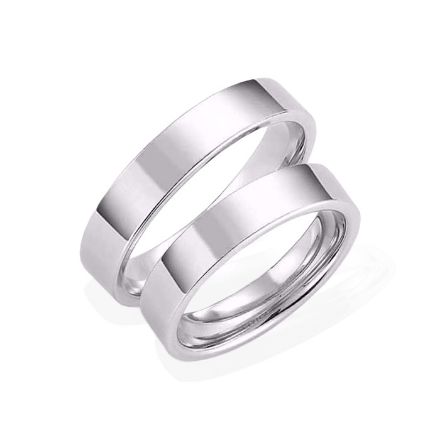 Samboerringer i sølv, 4 mm. ESPELAND -SE171SI40 Samboerringer i sølv, 4 mm. ESPELAND -SE171SI40