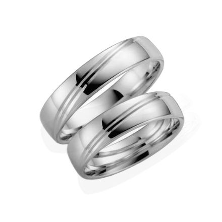 Samboerringer i sølv, 4 mm. ESPELAND - SE130SI40 Samboerringer i sølv, 4 mm. ESPELAND - SE130SI40