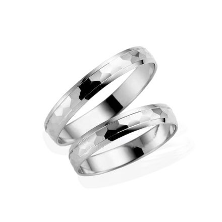 Samboerringer i sølv, 4 mm. ESPELAND - SE119SI40 Samboerringer i sølv, 4 mm. ESPELAND - SE119SI40