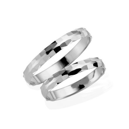 Samboerringer i sølv, 4 mm. ESPELAND - SE118SI40 Samboerringer i sølv, 4 mm. ESPELAND - SE118SI40