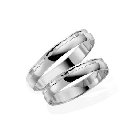 Samboerringer i sølv, 4 mm. ESPELAND - SE117SI40 Samboerringer i sølv, 4 mm. ESPELAND - SE117SI40