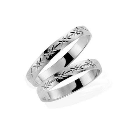 Samboerringer i sølv, 4 mm. ESPELAND - SE116SI40 Samboerringer i sølv, 4 mm. ESPELAND - SE116SI40