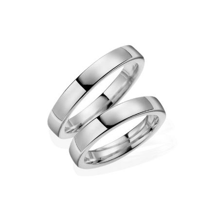 Samboerringer i sølv, 4 mm. ESPELAND - SE110SI40 Samboerringer i sølv, 4 mm. ESPELAND - SE110SI40