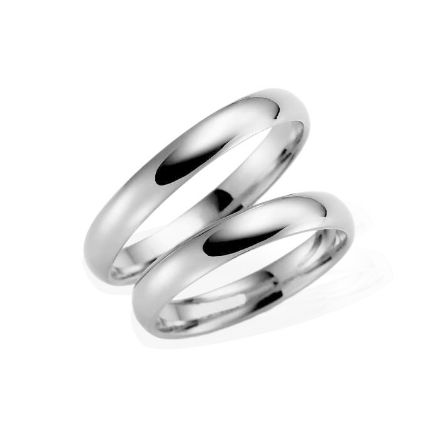 Samboerringer i sølv, 4 mm. ESPELAND - SE103SI40 Samboerringer i sølv, 4 mm. ESPELAND - SE103SI40