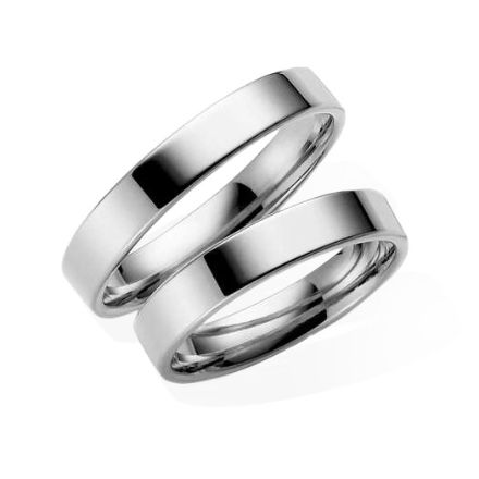 Samboerringer i sølv, 4 mm. ESPELAND - SE100SI40 Samboerringer i sølv, 4 mm. ESPELAND - SE100SI40