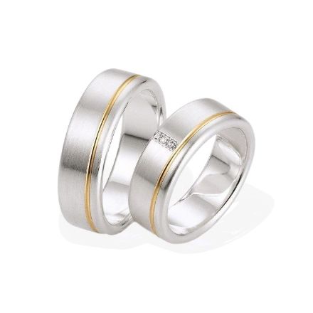 Gifteringer  i sølv,7 mm. GETTMANN - 831770 Gifteringer  i sølv,7 mm. GETTMANN - 831770