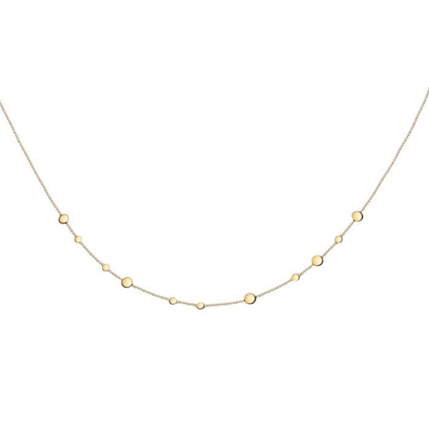 Halskjede i 18 karat gull, 90 cm langt - 018210543