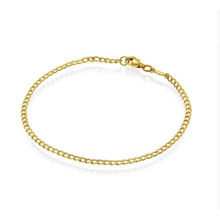 Armbånd i gult gull panser 14kt, 16,5 cm / 18 cm - 5260 Armbånd i gult gull panser 14kt, 16,5 cm / 18 cm - 5260