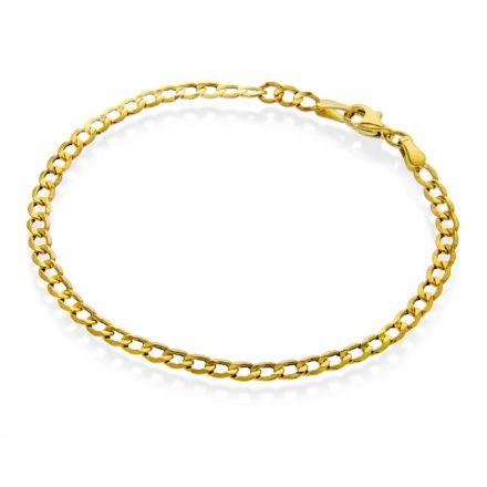 Panser armbånd i gult gull 14kt, 16,5 cm / 18 cm - 5261 Panser armbånd i gult gull 14kt, 16,5 cm / 18 cm - 5261