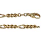 Armbånd gull14 karat, 18.5 cm, bredde 3,5 mm - 281122