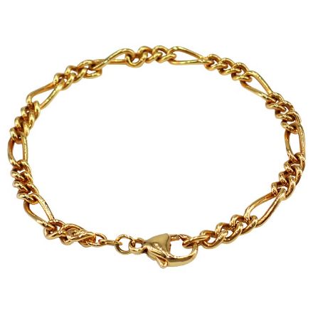 Armbånd gull14 karat, 18.5 cm, bredde 3,5 mm - 281122 Armbånd gull14 karat, 18.5 cm, bredde 3,5 mm - 281122