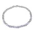 Armbånd i hvitt gull, 19 cm, bredde 3,5 mm - 301122