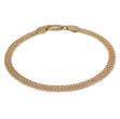 Armbånd i 18kt gull, fiskebensmønster, lengde 18 cm -291122