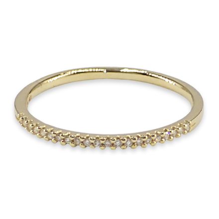 Diamantring i gult gull, 0.09 ct W-Si - BUR536727g Diamantring i gult gull, 0.09 ct W-Si - BUR536727g