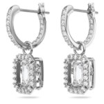 Swarovski øredobber Millenia drop, hvitt - 5638495