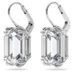 Swarovski øredobber Millenia drop, hvitt - 5636569