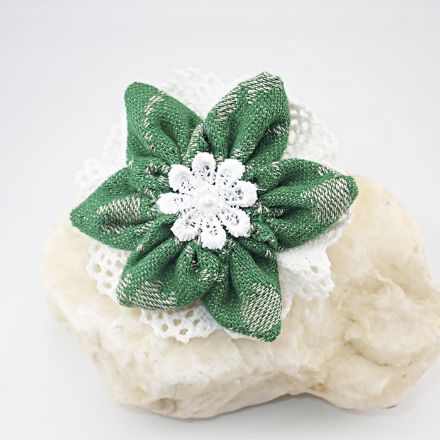 Hårspenne til grønn trønderbunad og fest, 7 cm. - 310817 Hårspenne til grønn trønderbunad og fest, 7 cm. - 310817