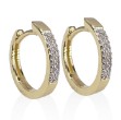 Diamantøredobber i gull med 0,10 ct W-Si - BUR737252