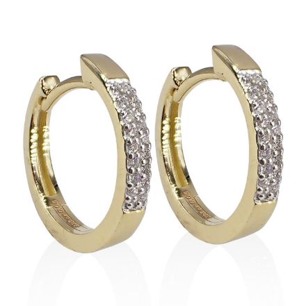 Diamantøredobber i gull med 0,10 ct W-Si - BUR737252 Diamantøredobber i gull med 0,10 ct W-Si - BUR737252