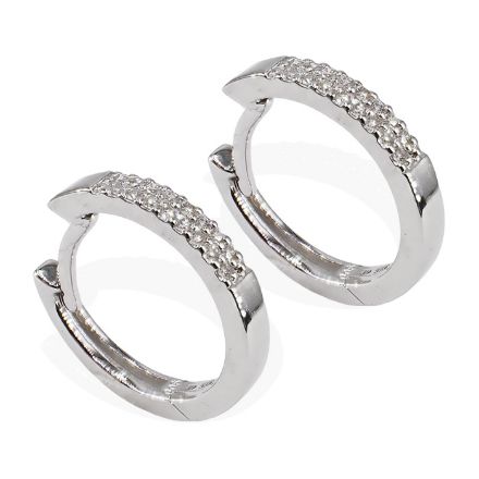 Diamantøredobber i gull med 0,10 ct W-Si - BUR7372520 Diamantøredobber i gull med 0,10 ct W-Si - BUR7372520