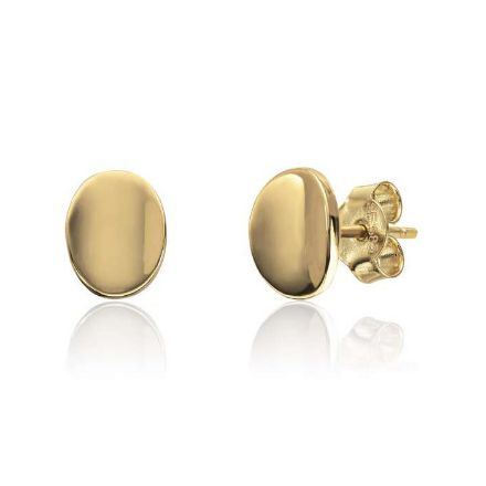 Gulløredobber. Gult gull 14 kt, oval er 6,2 mm/8,20 mm - 47317 Gulløredobber. Gult gull 14 kt, oval er 6,2 mm/8,20 mm - 47317