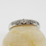 Diamantring forlovelsesring i hvitt gull med 0.20 ct TW-SI-109900201