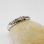 Diamantring forlovelsesring i hvitt gull med 0.20 ct TW-SI-109900201