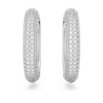 Swarovski øredobber Dextera hoop Medium, hvit - 5651392