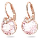 Swarovski øredobber Bella V drop Round cut, rose - 5662114