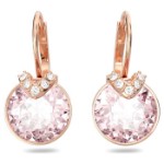 Swarovski øredobber Bella V drop Round cut, rose - 5662114