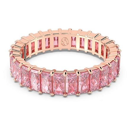 Matrix ring Baguette cut, Pink, Rose gold-tone plated - 5647589  Matrix ring Baguette cut, Pink, Rose gold-tone plated - 5647589