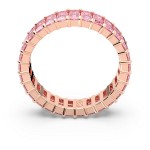 Matrix ring Baguette cut, Pink, Rose gold-tone plated - 5647589