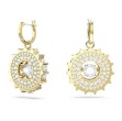 Swarovski øredobber Mixed round cuts, gult - 5650364