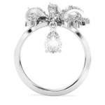 Swarovski Volta cocktail ring Bow, hvit - 5647728