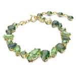 Swarovski armband Gema Mixed cuts, Green, gult - 5652822