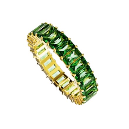 Swarovski Matrix ring Baguette cut, Green, hvitt -  5648911 Swarovski Matrix ring Baguette cut, Green, hvitt -  5648911