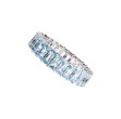Swarovski Matrix ring Baguette cut, Blue, hvitt Swarovski Matrix ring Baguette cut, Blue, hvitt