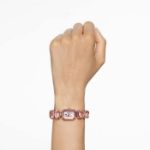 Swarovski klokke Octagon cut bracelet, pink, rose - 5630837