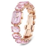 Swarovski klokke Octagon cut bracelet, pink, rose - 5630837