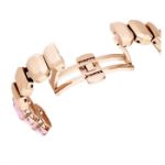 Swarovski klokke Octagon cut bracelet, pink, rose - 5630837