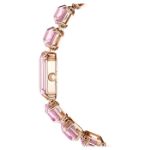 Swarovski klokke Octagon cut bracelet, pink, rose - 5630837