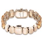 Swarovski klokke Octagon cut bracelet, brown, gult - 5630831