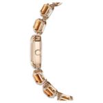 Swarovski klokke Octagon cut bracelet, brown, gult - 5630831