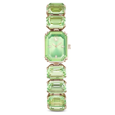 Swarovski klokke Octagon cut bracelet, green, gult - 5630834 Swarovski klokke Octagon cut bracelet, green, gult - 5630834
