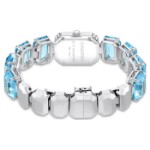 Swarovski klokke Octagon cut bracelet, blue, hvitt - 5630840
