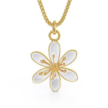 Smykke i forgylt sølv  Hvitveis. LIV - 860403 Smykke i forgylt sølv  Hvitveis. LIV - 860403