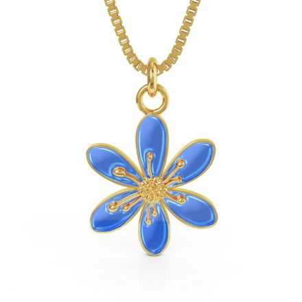 Smykke i forgylt sølv Blåveis. LIV - 860412 Smykke i forgylt sølv Blåveis. LIV - 860412