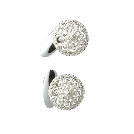 Mansjettknappar, kvit. Graffer - 063400 Mansjettknappar, kvit. Graffer - 063400